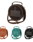 American Darling Canteen Genuine Suede Leather Women Bag Western Handbag Purse