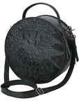 American Darling Canteen Crocodile Embossed Genuine Leather Women Bag Western Handbag Purse
