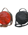 American Darling Canteen Crocodile Embossed Genuine Leather Women Bag Western Handbag Purse