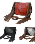 American Darling Cross Body I Crocodile Embossed Genuine Leather Women Bag Western Handbag Purse
