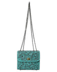 American Darling Small Crossbody Beautifully Hand Tooled  Genuine Leather women bag western handbag purse