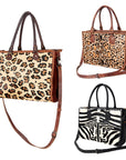 American Darling Briefcase Hair On Genuine Leather women bag western handbag purse
