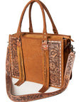 American Darling Briefcase Hand Tooled Saddle Blanket Genuine Leather women bag western handbag purse