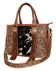 American Darling Briefcase Hand Tooled Saddle Blanket Genuine Leather women bag western handbag purse