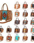 American Darling Briefcase Hand Tooled Saddle Blanket Genuine Leather women bag western handbag purse