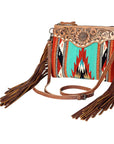 American Darling Cross Body Saddle Blanket Genuine Leather Women Bag Western Handbag Purse
