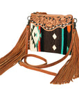 American Darling Cross Body Saddle Blanket Genuine Leather Women Bag Western Handbag Purse