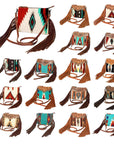 American Darling Cross Body Saddle Blanket Genuine Leather Women Bag Western Handbag Purse
