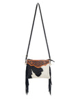 American Darling Small Crossbody Hand Tooled Hair On Genuine Leather Women Bag Western Handbag Purse