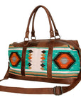 American Darling Duffel Saddle Blanket Genuine Leather Women Bag Western Handbag Purse
