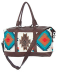 American Darling Duffel Saddle Blanket Genuine Leather Women Bag Western Handbag Purse