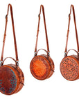American Darling Hand Tooled Genuine Leather Women Bag Western Handbag Purse