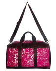 American Darling ADBG474BRWBK Duffel Hair On Genuine Leather Women Bag Western Handbag Purse