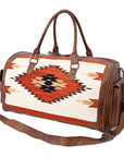 American Darling Duffel Saddle Blanket Genuine Leather Women Bag Western Handbag Purse