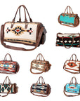 American Darling Duffel Saddle Blanket Genuine Leather Women Bag Western Handbag Purse