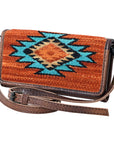 American Darling Hair On Genuine Leather Women Bag Western Handbag Purse