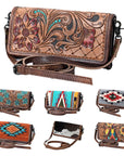 American Darling Hair On Genuine Leather Women Bag Western Handbag Purse