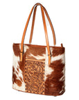 American Darling Tote Hand Tooled Hair-On Genuine Leather Western Women Bag Handbag Purse | Travel Bags College Casual