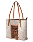 American Darling Tote Hand Tooled Hair-On Genuine Leather Western Women Bag Handbag Purse | Travel Bags College Casual