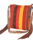 American Darling Saddle Blanket Genuine Leather Women Bag Western Handbag Purse