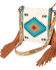American Darling Saddle Blanket Genuine Leather Women Bag Western Handbag Purse