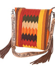American Darling Saddle Blanket Genuine Leather Women Bag Western Handbag Purse