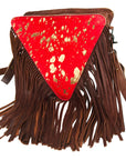 American Darling Hair On Genuine Leather Women Bag Western Handbag Purse