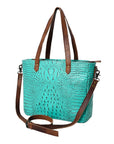 American Darling Crocodile Embossed Genuine Leather Women Bag Western Handbag Purse