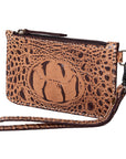 American Darling Crocodile Embossed Genuine Leather Women Bag Western Handbag Purse