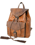 American Darling Crocodile Embossed Genuine Leather Women Bag Western Handbag Purse
