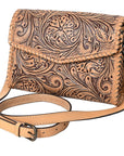 American Darling Hand Tooled Genuine Leather Women Bag Western Handbag Purse