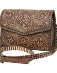 American Darling Hand Tooled Genuine Leather Women Bag Western Handbag Purse