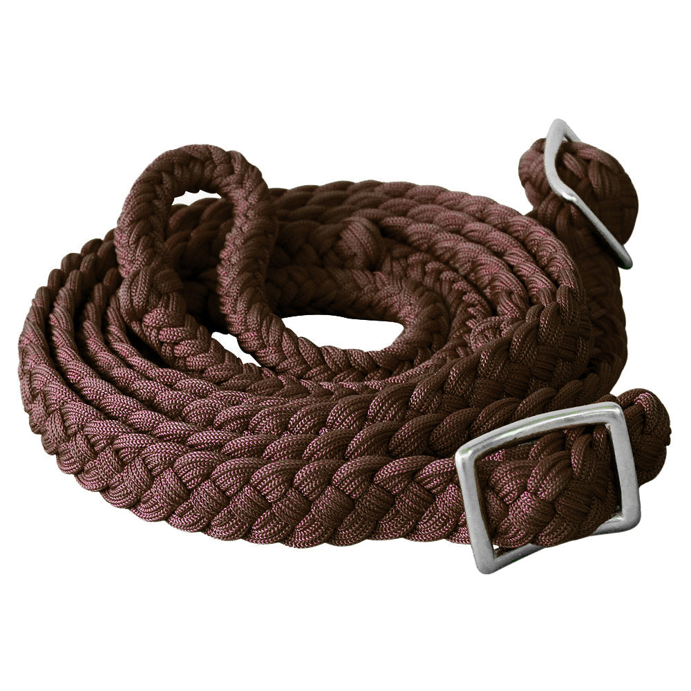 1&quot; X 8Ft Hilason Braided Poly Barrel Horse Racing Flat Reins