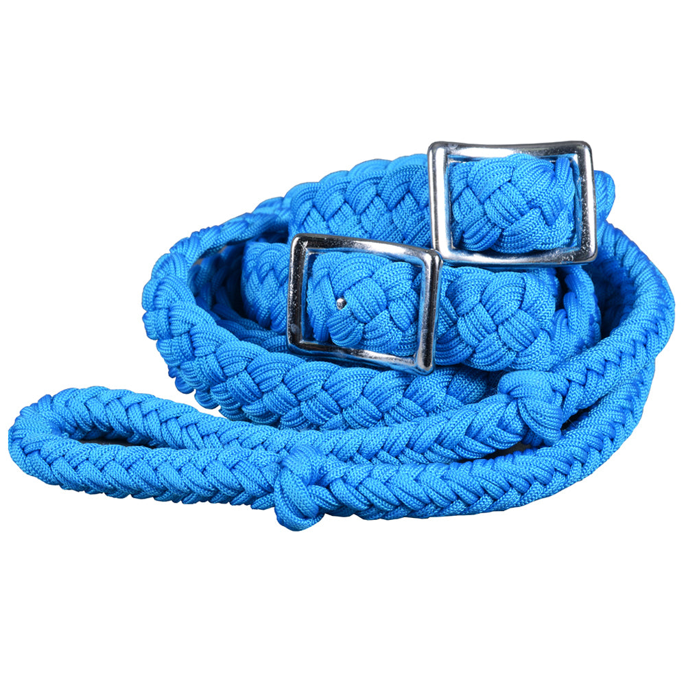 1&quot; X 8Ft Hilason Braided Poly Barrel Horse Racing Flat Reins