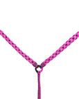 Hilason Horse Breast Collar  Braided Paracord Pink / Black