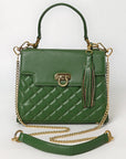 Never Mind Western Cross Body Genuine Leather Handbag Purse Wallet Bag For Women Girls