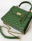 Never Mind Western Cross Body Genuine Leather Handbag Purse Wallet Bag For Women Girls