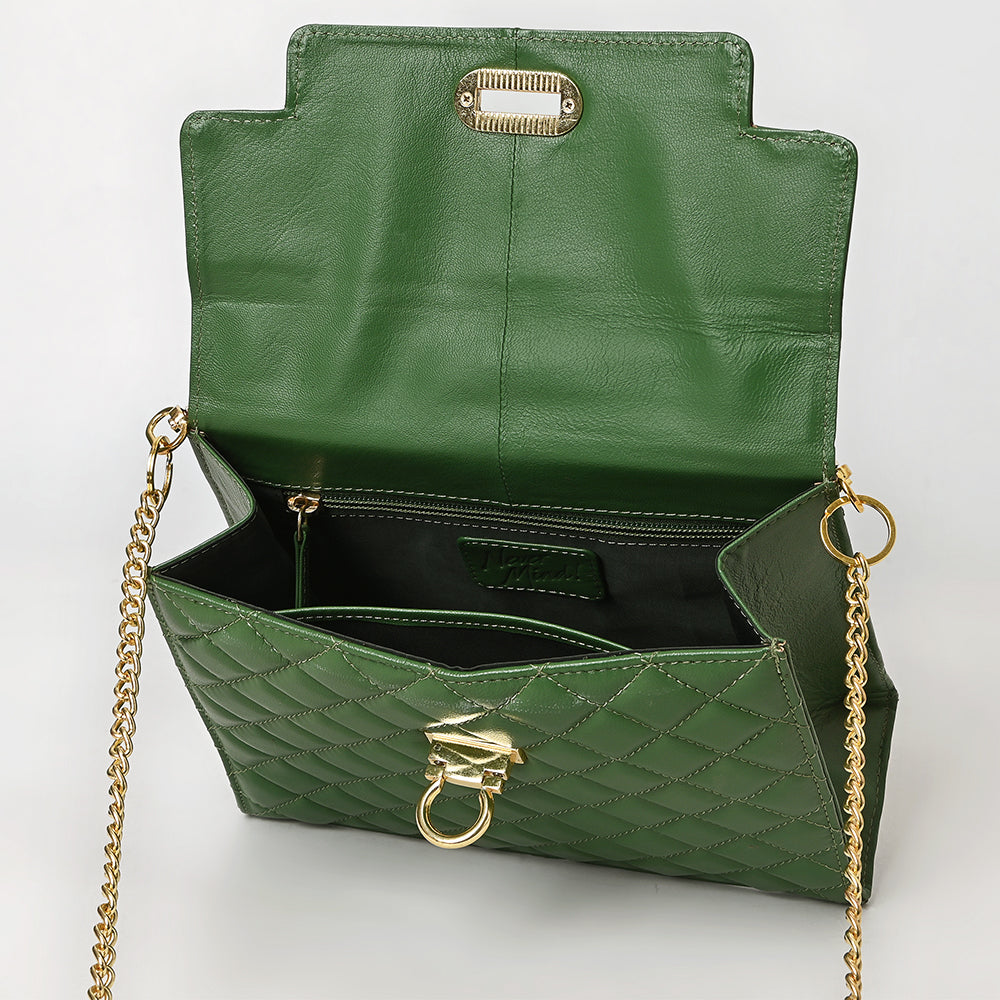 Never Mind Western Cross Body Genuine Leather Handbag Purse Wallet Bag For Women Girls