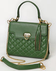 Never Mind Western Cross Body Genuine Leather Handbag Purse Wallet Bag For Women Girls