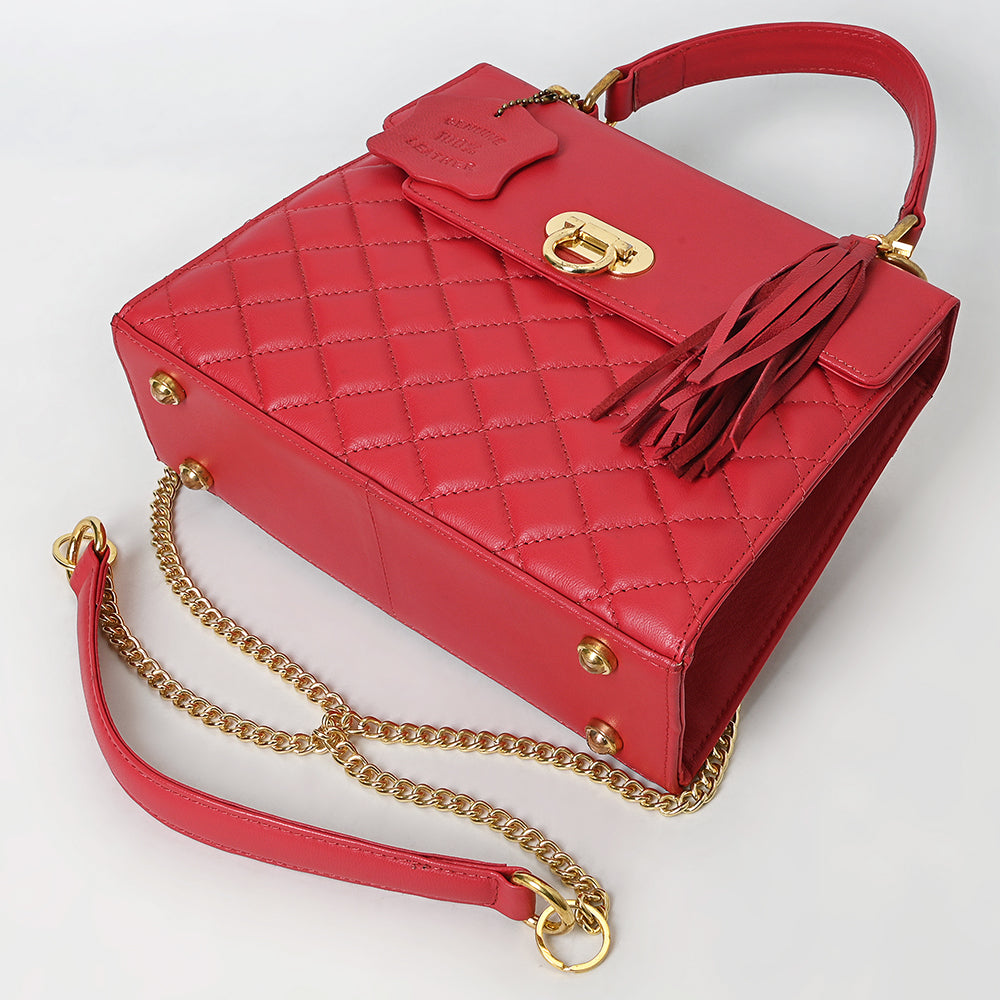 Never Mind Western Cross Body Genuine Leather Handbag Purse Wallet Bag For Women Girls