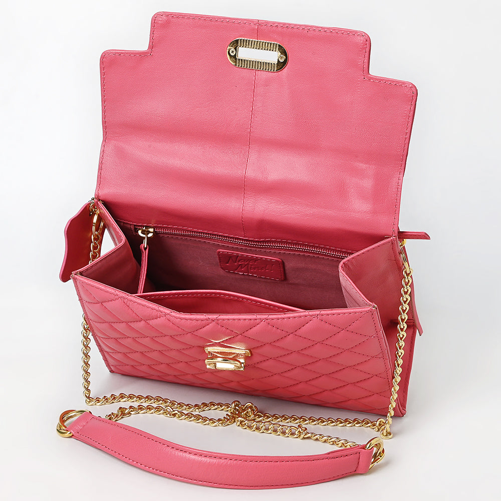 Never Mind Western Cross Body Genuine Leather Handbag Purse Wallet Bag For Women Girls