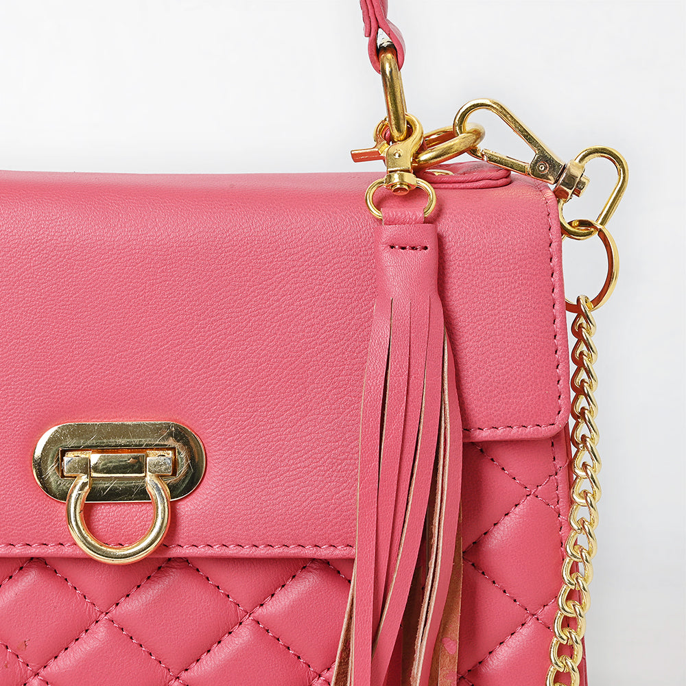 Never Mind Western Cross Body Genuine Leather Handbag Purse Wallet Bag For Women Girls