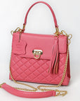 Never Mind Western Cross Body Genuine Leather Handbag Purse Wallet Bag For Women Girls