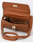 Never Mind Western Cross Body Genuine Leather Handbag Purse Wallet Bag For Women Girls