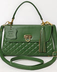 Never Mind Western Cross Body Genuine Leather Handbag Purse Wallet Bag For Women Girls