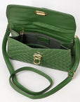 Never Mind Western Cross Body Genuine Leather Handbag Purse Wallet Bag For Women Girls