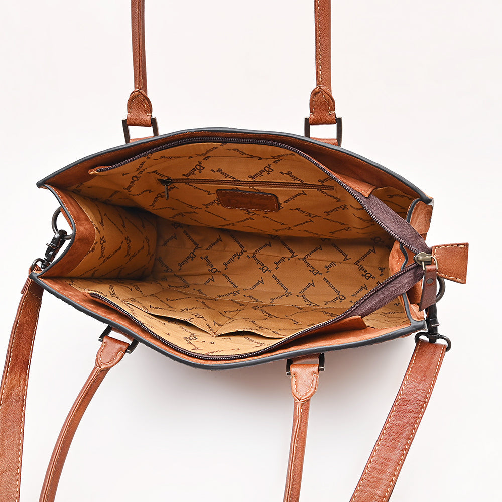 American Darling Tote Beautifully Suede Genuine Leather women handbag