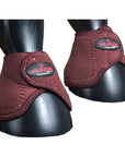 Hilason Western Horse No Turn Bell Boots Leg Protection Durable Brown Medium