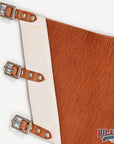 HILASON Pro Rodeo Bull Riding Chaps Genuine Leather Brown