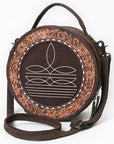 American Darling Canteen Bag Beautifully Suede Leather women bag Handbag